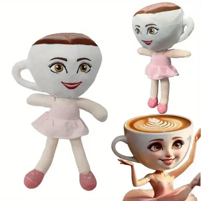 Italian Brainrot Plush, Ballerina Cappuccina Plush Stuffed Figure toy Pillow, Soft Fabric Party Decor for Birthdays, Christma...