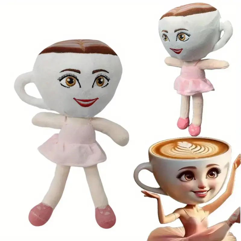 Italian Brainrot Plush, Ballerina Cappuccina Plush Stuffed Figure toy Pillow, Soft Fabric Party Decor for Birthdays, Christma...