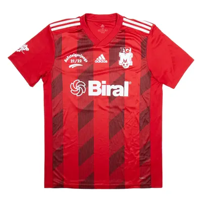 ADIDAS Aufsteigeriungs Mens Football Shirt Jersey Red V-Neck M