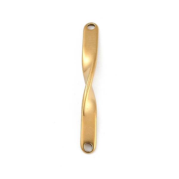 Ion Plating(IP) 202 Stainless Steel Twist Connector Charms