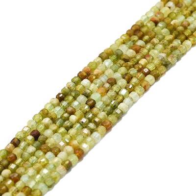 Natural Green Garnet Beads Strands