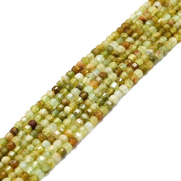 Natural Green Garnet Beads Strands