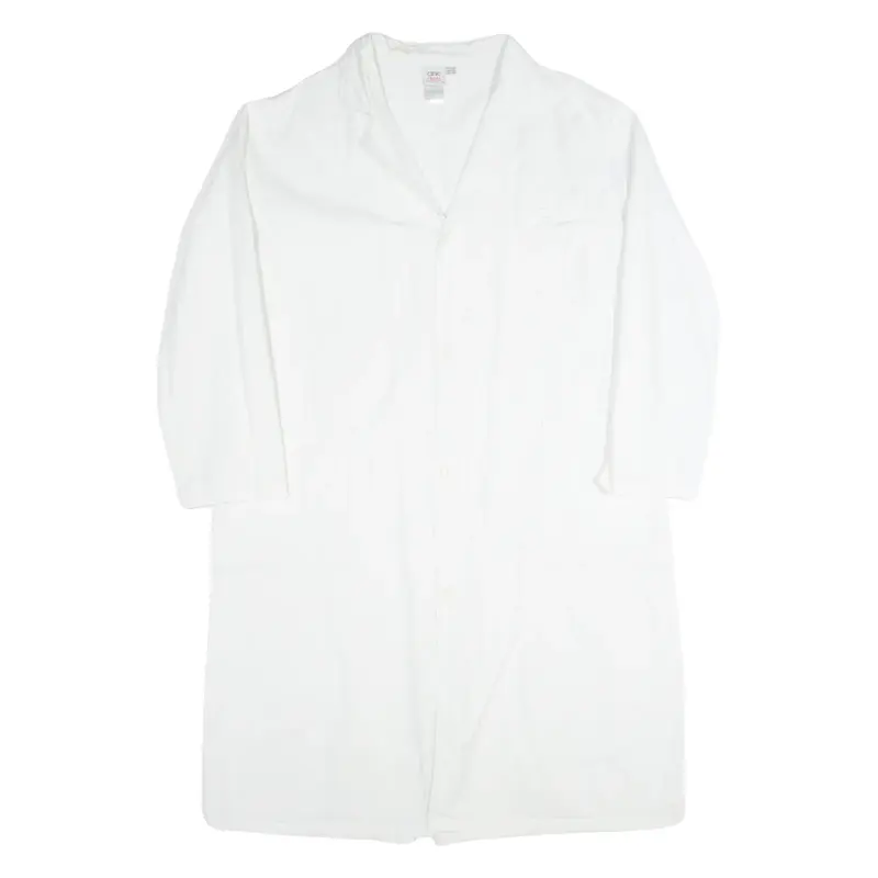 CLINIC DRESS Workwear Mens Chore Coat White 90s L