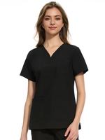 COZYFIT Medical Scrub Clara Curve V-Neck Top for Women - Soft Stretch,Curved V-Neck Scrub Tops with 3 Pockets scrubs women