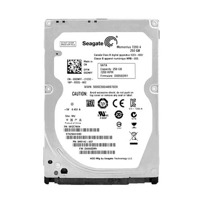 0XDNFF Dell 250GB 7200RPM SATA 3Gb/s 16MB Cache 2.5-Inch Hard Drive