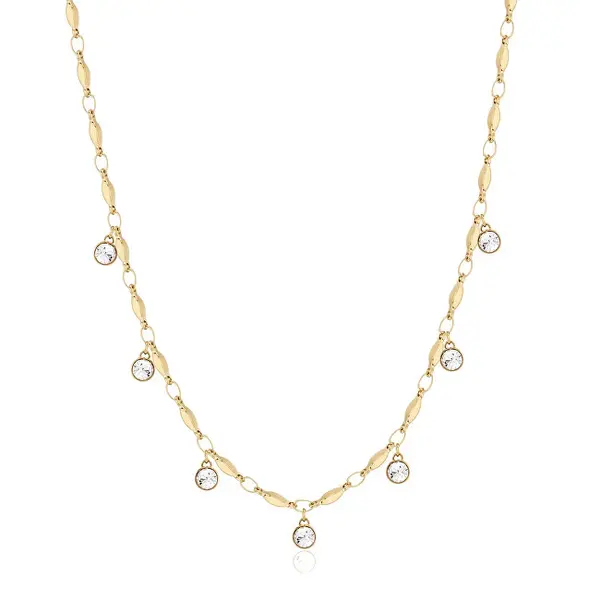 Brosway Sparkling Gold Plated Symphonia Crystal Necklace BYM141