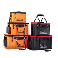 Portable Fishing Bag, 1 Count Collapsible Fishing Bucket, Live Fish Box, Camping Water Container, Fishing Tackle Storage Bag,...