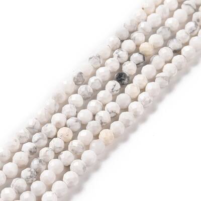 Natural Howlite Beads Strands