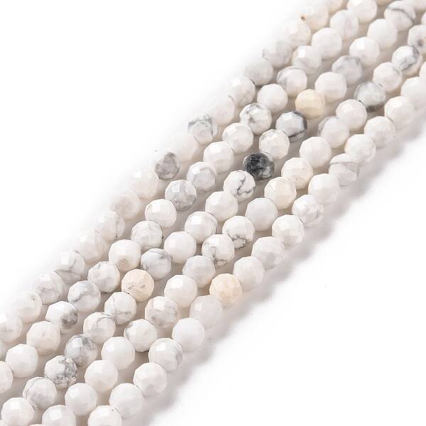 Natural Howlite Beads Strands