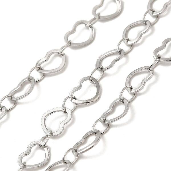 304 Stainless Steel Heart Link Chains