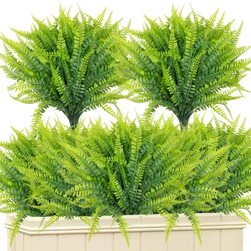Artificial Boston Fern Plant, 22pcs/set Faux Plant, Decorative Plant for Home Garden Party Wedding Balcony, Home Decor Suppli...