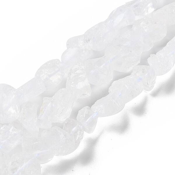 Raw Rough Natural Crystal Quartz Beads Strands