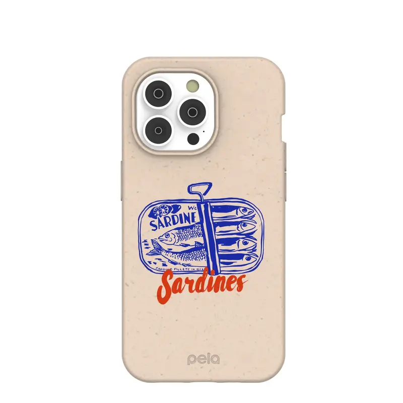 Seashell Sardines iPhone 14 Pro Case