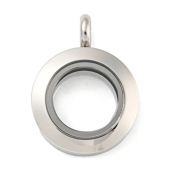 304 Stainless Steel Floating Locket Pendants