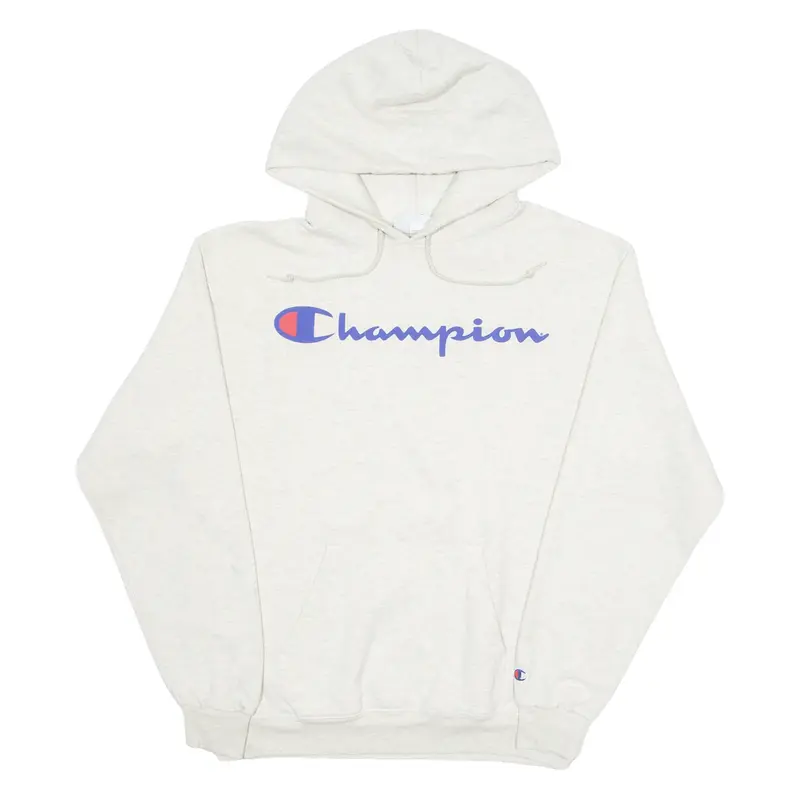 CHAMPION Mens Grey Hoodie M
