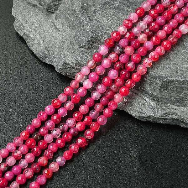 Natural Crackle Agate Bead Strands