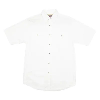 WRANGLER Mens Plain Shirt White S