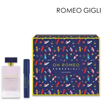 Romeo gigli oh romeo gift box (edp 75ml + solid perfume pen)