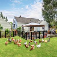 Yaheetech Chicken Coop 6/8/12/16 Panels Metal Pet Playpen, Outdoor Chicken Exercise Barrier Fence for Backyard, Farm, Duck Ca...