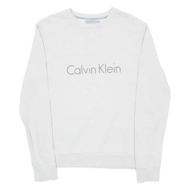 CALVIN KLEIN JEANS Mens Sweatshirt Grey Crew Neck L
