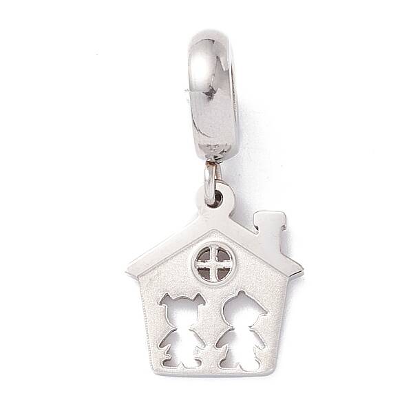 Non-Tarnish 304 Stainless Steel European Dangle Charms