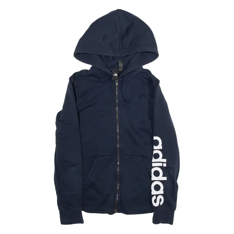 ADIDAS Mens Blue Hoodie S