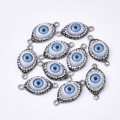 Polymer Clay Rhinestone Links connectors