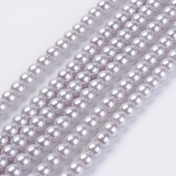 Eco-Friendly Dyed Glass Pearl Beads Strands
