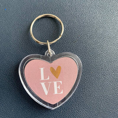 Clear Photo Frame Blank Acrylic Keychains
