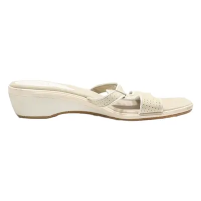 COLE HAAN Slider Sandals Cream Suede Womens UK 3.5