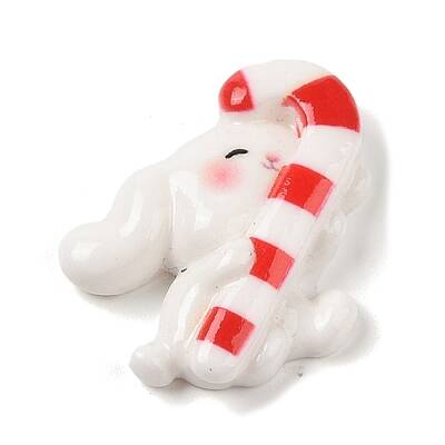 Christmas Rabbit Theme Opaque Resin Decoden Cabochons