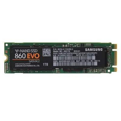 MZ-N6E1T0BW Samsung 860 EVO Series 1TB M.2 2280 6GB/s SATA 1GB Cache V-NAND 3bit MLC Solid State Drive
