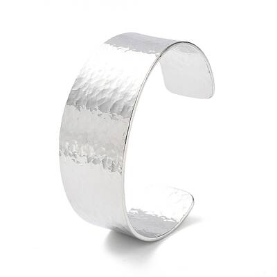 Rack Plating Brass Open Wide Cuff Bangles for Women