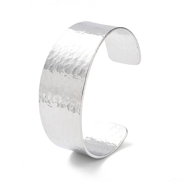 Rack Plating Brass Open Wide Cuff Bangles for Women