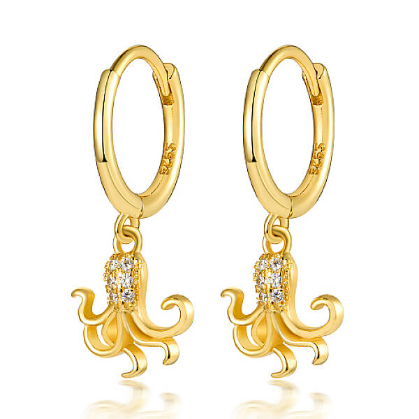 Rhodium Plated 925 Sterling Silver Hoop Earrings