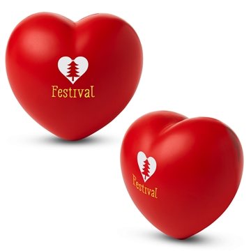 200 Customized Heart Shape Stress Reliever - Polyurethane