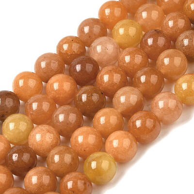 Natural Red Aventurine Beads Strands