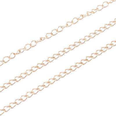 PVD Vacuum Plating 304 Stainless Steel Curb Chain