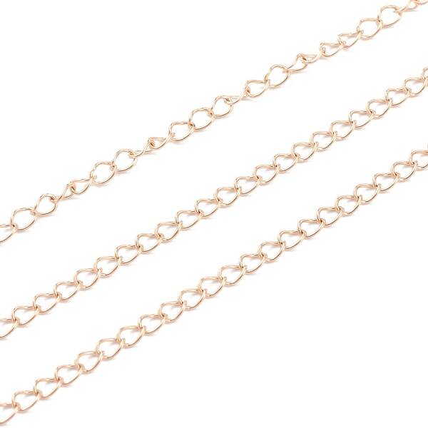 PVD Vacuum Plating 304 Stainless Steel Curb Chain