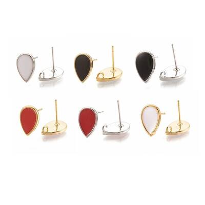 Brass Stud Earring Findings