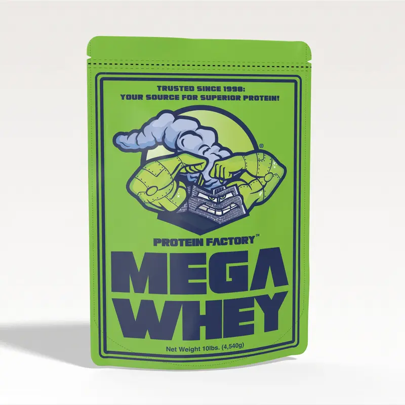Protein Factory Mega Whey Protein 10 lbs. High-Quality Whey Protein Concentrate for Bodybuilding & Muscle Building No Artific...