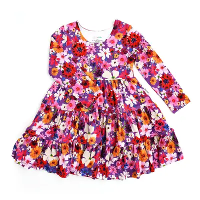 Kaia SWING DRESS Bamboo Kids Toddler Twirl Floral Dress