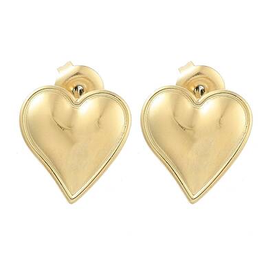 Ion Plating(IP) 304 Stainless Steel Stud Earrings
