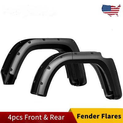 YITAMOTOR® Smooth Fender Flares Compatible with 2014-2022 Toyota 4 Runner, Pocket Bolt-Riveted Style, 4 Pcs Paintable Wheel ...