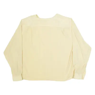 Womens Shirt Yellow Collared Long Sleeve XL