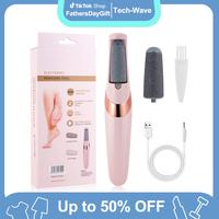 FathersDayGift Rechargeable Electric Foot Dead Skin Remover, Cordless Pedicure Machine, Foot Grinder, Portable Foot File Clea...