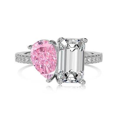 Anti-Tarnish Rhodium Plated 925 Sterling Silver Finger Ring
