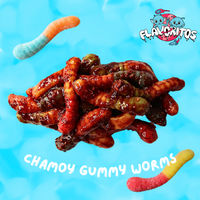 Flavoritos, Chamoy Sour Gummy Worms - Sweet and Chili Candy Snack