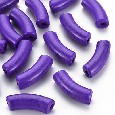 Opaque Crackle Acrylic Beads