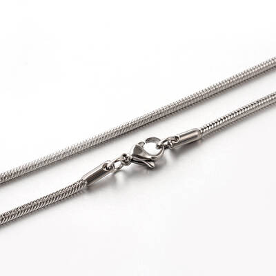 Tarnish Resistant 304 Stainless Steel Snake Chain Necklaces